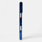 Luxe saffierblauwe marmer iPhone hoesje (Rechterkant)