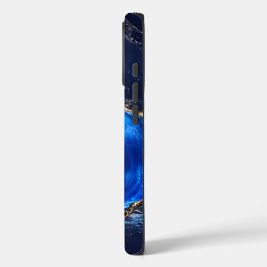Luxe saffiermarmeren rivier Case-Mate iPhone case (Achterkant / Links)