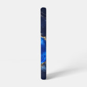Luxe saffiermarmeren rivier samsung galaxy hoesje (Linkerkant)