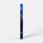Luxe saffiermarmeren rivier samsung galaxy hoesje (Rechterkant)
