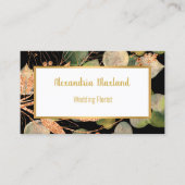 LUXE SAGE GREEN EUCALYPTUS GOLD BLACK VISITEKAARTJE (Voorkant)