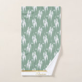 LUXE SAGE GREEN EUCALYPTUS ONTWERPTOWEL SET BAD HANDDOEK (Handdoek)