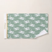 LUXE SAGE GREEN EUCALYPTUS ONTWERPTOWEL SET BAD HANDDOEK (Handdoek)