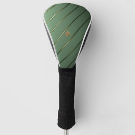 Luxe Sage Groen & Goud Golfheadcover