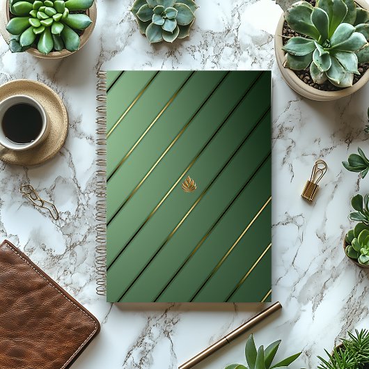 Luxe Sage Groen & Goud Notitieboek