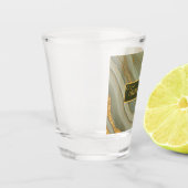 Luxe Sage Onyx Steen met Gouden Aders Shot Glas (Links)