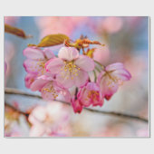 Luxe Sakura-bloemen in de lentuin Cadeaupapier (Vlak)