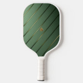 Luxe saliegroen & goud pickleball paddle (Achterkant)