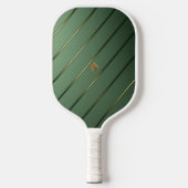 Luxe saliegroen & goud pickleball paddle (Voorkant)