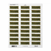 Luxe saliegroene onyx etiket (Full Sheet)