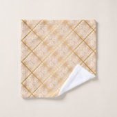 LUXE SATIN GOLD BRONZE BATHROOM TOWEL SET BAD HANDDOEK (Wasdoekje)