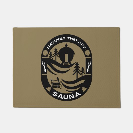 luxe Sauna Cadeau Deurmat (Voorkant)