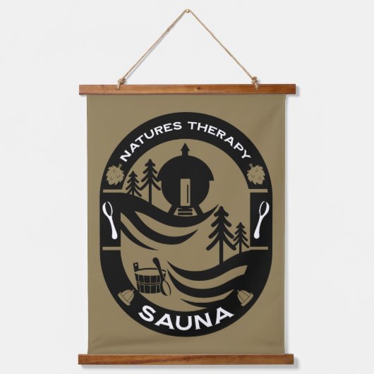 luxe Sauna Cadeau Hangend Wandkleed (Voorkant)