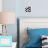 Luxe Schaakbord Gordijn Folie Afdrukken (Insitu (Slaapkamer))