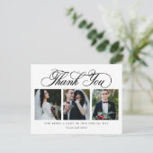 Luxe SCHERPE KLEUR bedankt Briefkaart (Staand voorkant)