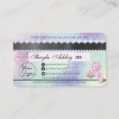Luxe schoonheidsdruppel Holographic Credit Style B Visitekaartje (Achterkant)