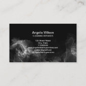 Luxe schoonmaakdiensten Janitorial Glitter Visitekaartje (Achterkant)