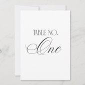 Luxe Script 5x7 Tafelkaart Trouwtafel Nummer Eén B Kaart (Voorkant)