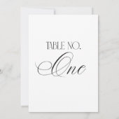 Luxe Script 5x7 Tafelkaart Trouwtafel Nummer Eén B Kaart (Achterkant)