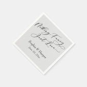 Luxe script eenvoudig niets Fancy Servet (Hoek)