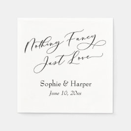 Luxe script eenvoudig niets Fancy Servet