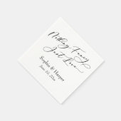 Luxe script eenvoudig niets Fancy Servet (Hoek)