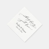 Luxe script eenvoudig niets Fancy Servet (Hoek)