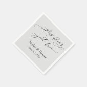 Luxe script eenvoudig niets Fancy Servet (Hoek)