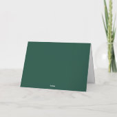 Luxe Script Kerstgroeten Feestdagen Kaart (Achterkant)