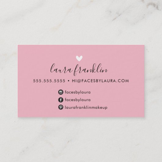 LUXE SCRIPT modern minimaal initiaal logo Visitekaartje (Achterkant)