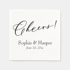 Luxe Script Simple Typography Cheers! Servet