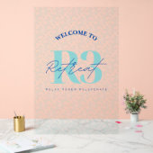 Luxe Self-Care Corporate Event Retreat Welkom Acryl Bord (Huwelijk)