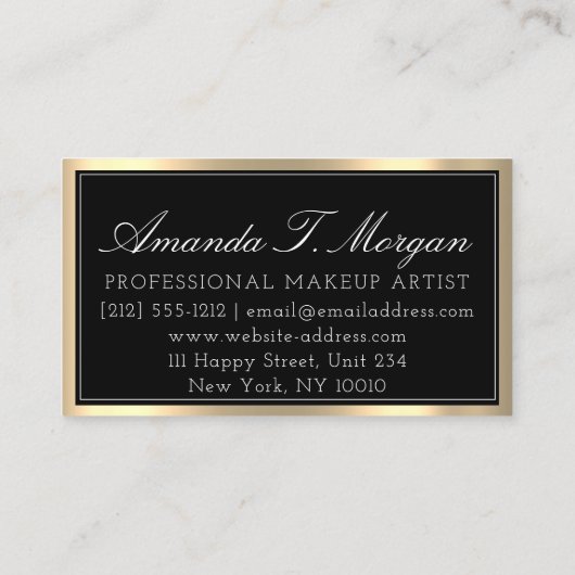 Luxe Services Interior Design Event Planner VIP Visitekaartje (Achterkant)