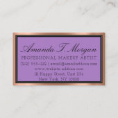 Luxe Services Wedding Event Production Violet Visitekaartje (Achterkant)