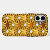 Luxe Seventies Yellow Daisies iPhone 16 Hoesje (Achterkant (horizontaal))