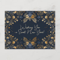 Luxe Shana Tova - blauw & geel