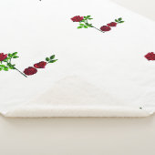 Luxe Sherpa Blanket – Handgeschilderd Roos & LIEFD Deken (3/4)