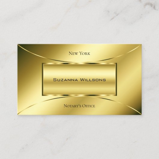 Luxe Shimmery Gold Chic Decorate Professional Visitekaartje (Voorkant)