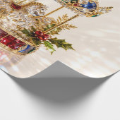 Luxe Sieraden Carrousel Kerst Inpakpapier (Hoek)