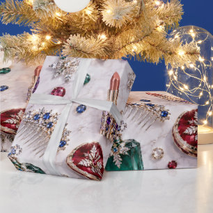 Luxe sieraden cosmetica Kerstmis Cadeaupapier