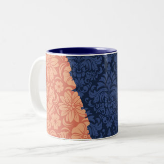 Luxe sierelementen tweekleurige koffiemok