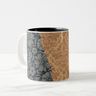 Luxe sierelementen tweekleurige koffiemok
