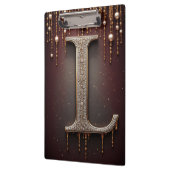 Luxe sierletter L monogram met glitters Klembord (Links)