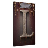 Luxe sierletter L monogram met glitters Klembord (Rechts)
