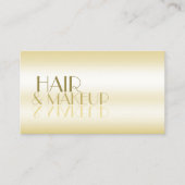 Luxe Silky Golden Shimmer met spiegelletters Visitekaartje (Voorkant)