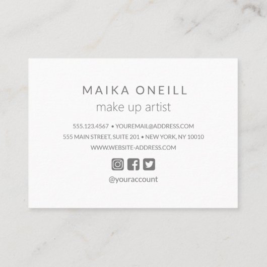 Luxe Silver Bokeh dank u voor uw aankoop Visitekaartje (Achterkant)