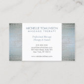 Luxe Silver Confetti Rain Pattern Visitekaartje (Achterkant)