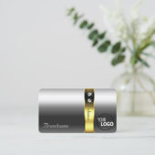 Luxe Silver Gold Decor Glamour Jewels add Logo Visitekaartje (Staand voorkant)