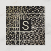 LUXE Silver Gold Minimalist Geometric Pattern