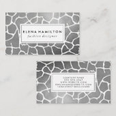 Luxe Silver Pattern Visitekaartje (Voorkant / Achterkant)
